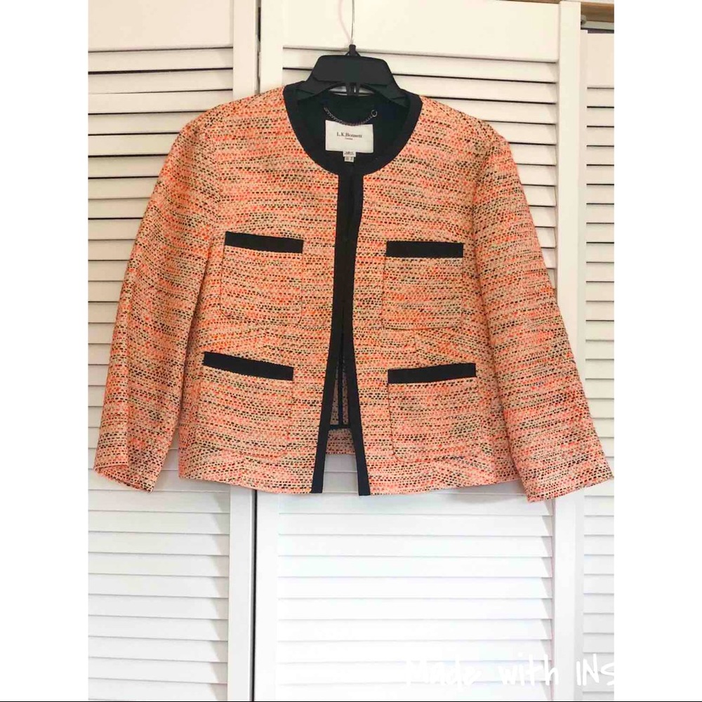 L.K. Bennett Peach Blazer
